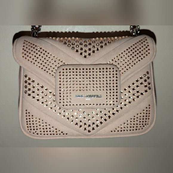Karl Lagerfeld Pink Crossbody Bag - Picture 3 of 12